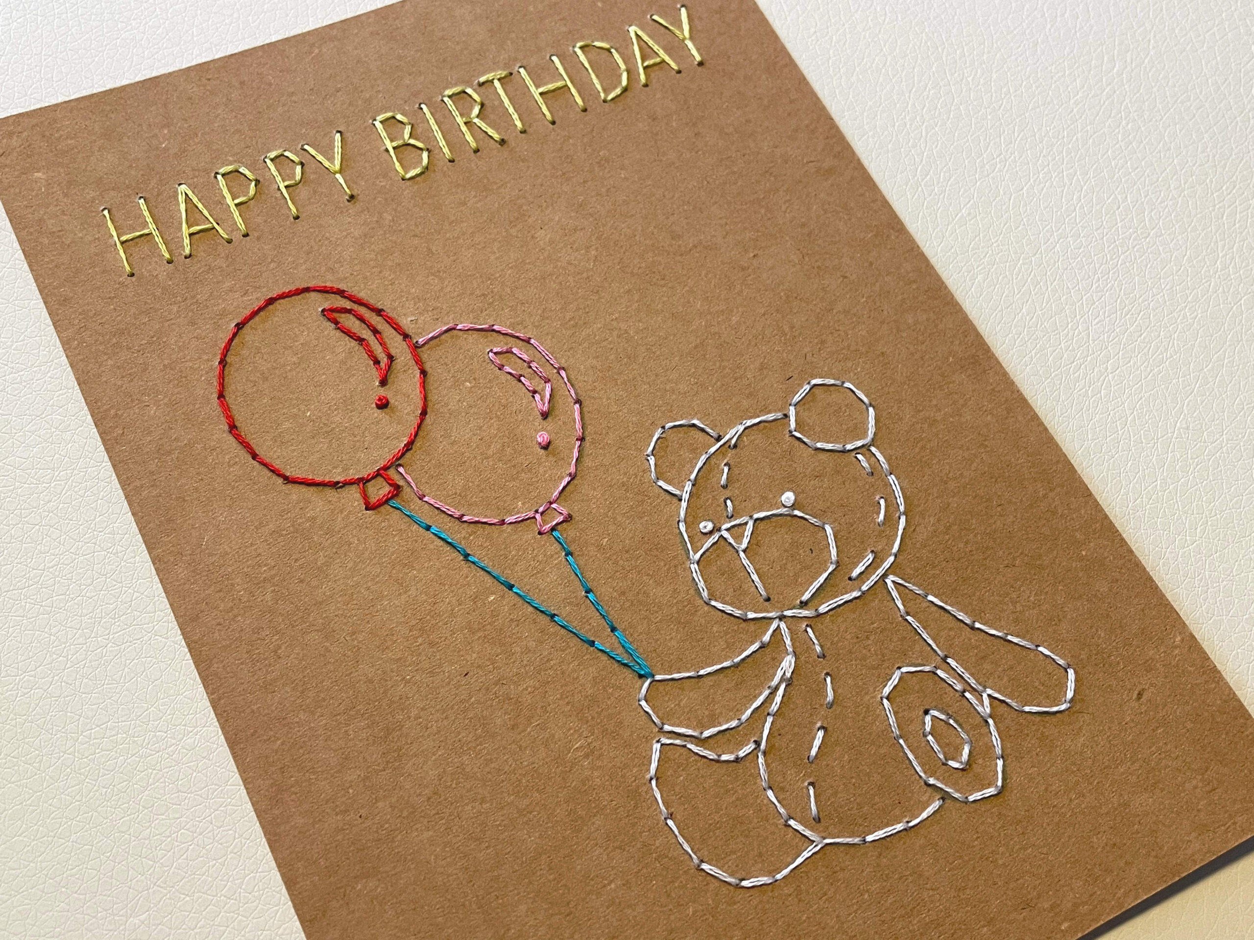 Paper Embroidery Birthday Cards – CraftyEggs